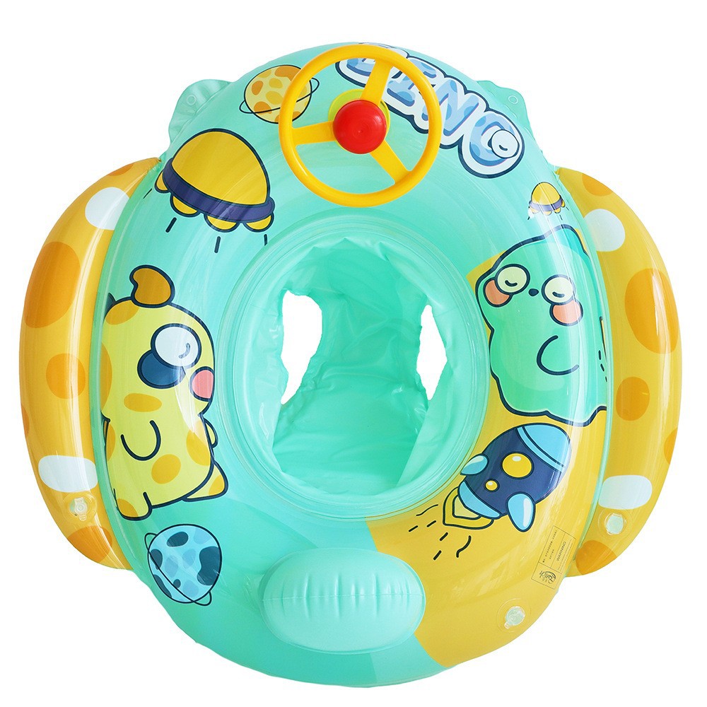 Picture of Children's swimming ring armpit ring seat ring 1-6 years old children's aircraft steering wheel inflatable Mount baby 2 boys and girls