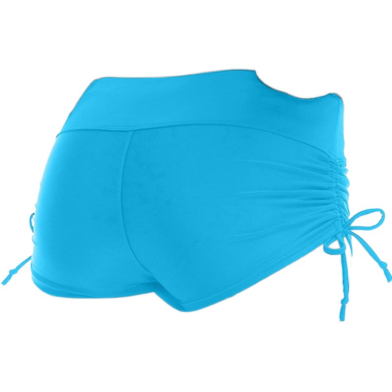Slim-Fit Hip Covering Lace-Up Boxer Beach Swimming Trunks Women's Running Fitness Casual Trousers Hot Spring Floating Shorts