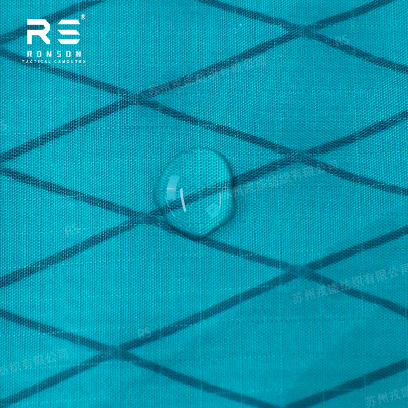 Picture of Rongsheng Lake Blue 210D Plaid Nylon X-PAC High Strength Composite Lightweight Outdoor Fabric Waterproof Tear Resistance