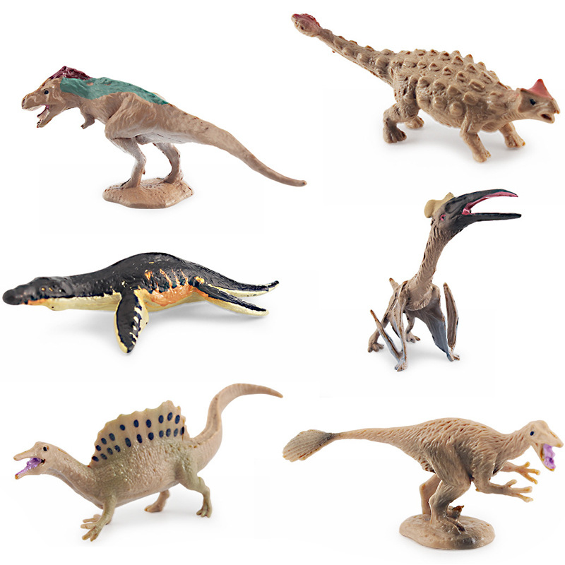 Picture of Cross-border Simulation Jurassic Mini Dinosaur Model Pterosaur Stegosaurus Parasaurus Raptor Fusarium Spinosaurus Ornaments
