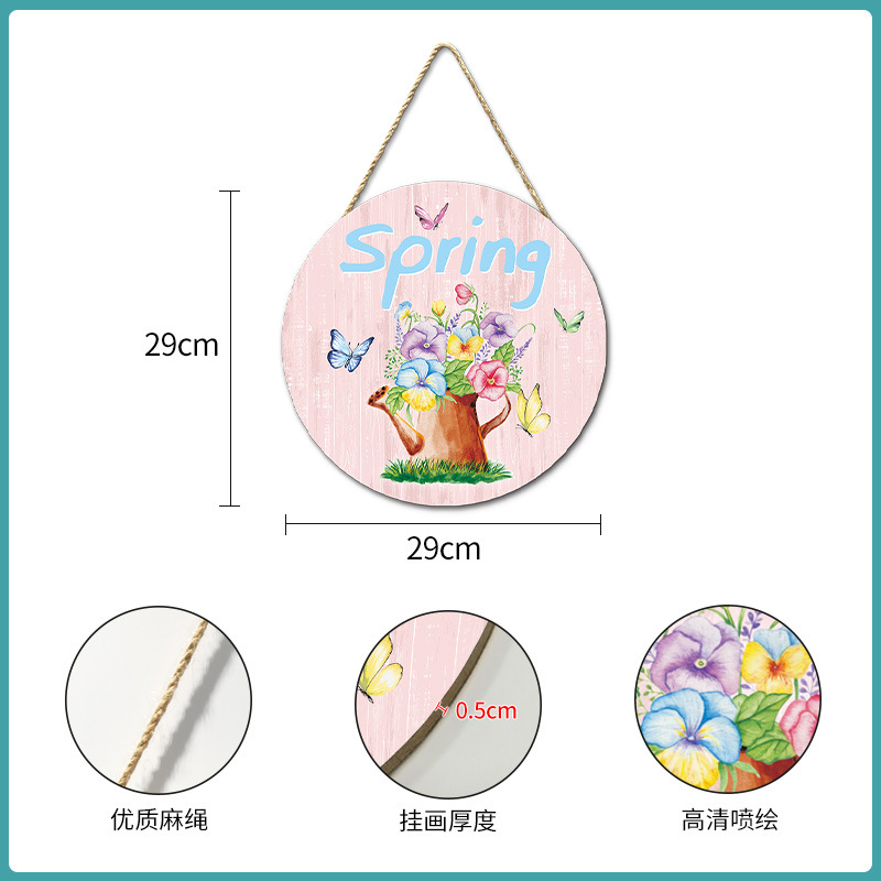 Picture of Amazon Hello spring farmhouse collection wooden ornaments wall decoration American country Spring door plate pendant