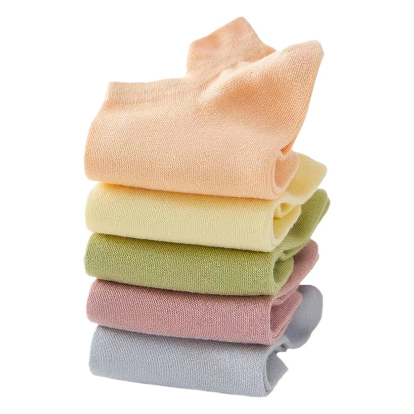 Summer socks women's spring and summer thin socks women's short spring and autumn breathable boat Socks solid color ear lifting shallow mouth tide socks