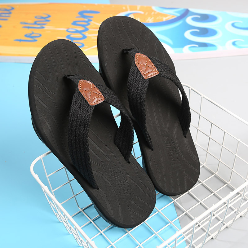 Picture of 2025 Cross-border New Style Neutral Soft Sole Flip Flops Fashion Outer Wear Men's Flip Flops Casual Beach Shoes Women