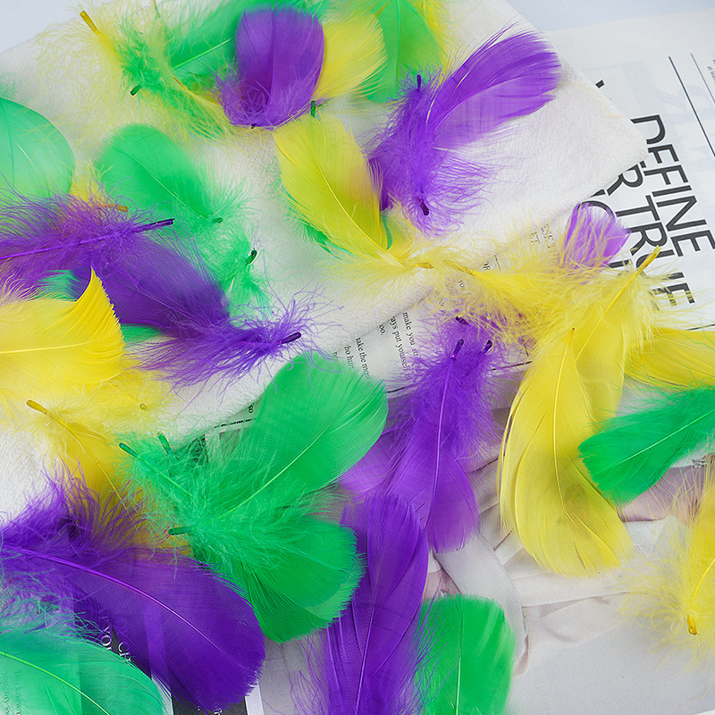 Picture of diy handmade color floating feather goose feather dream catcher wave ball gift box filling decoration materials