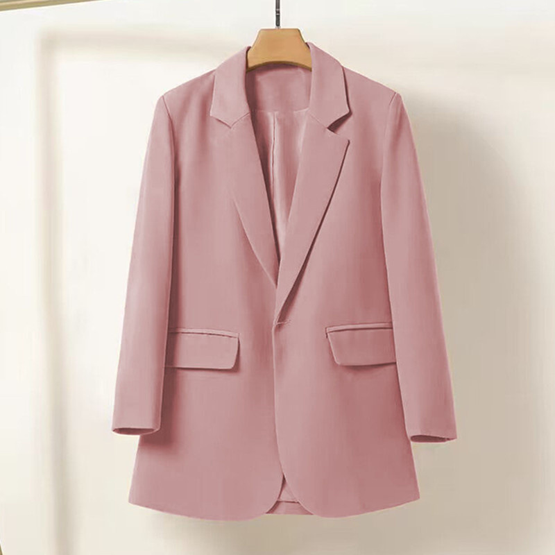 2025 Spring and Autumn Internet Popular Small Suit Jacket Women's Korean-style Loose British-style Casual Women's Small Suit for Small Men