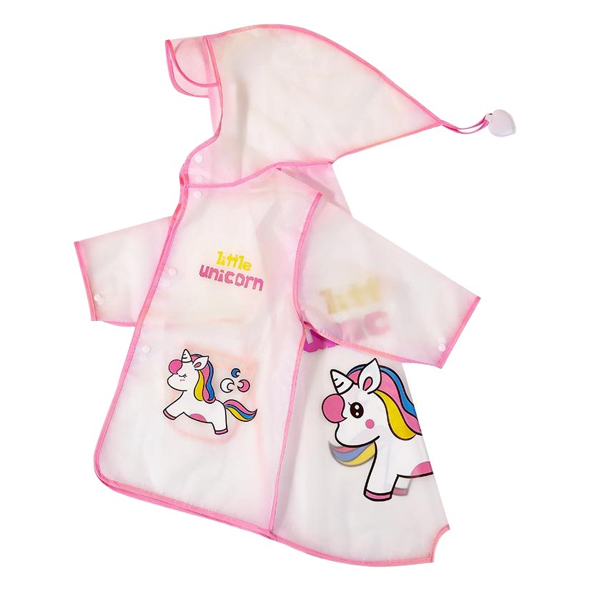 Daddy Pig's New Kidsren's Raincoat Boys and Girls Eva Mid-Length Kidsren's Poncho Waterproof Kindergarten Poncho