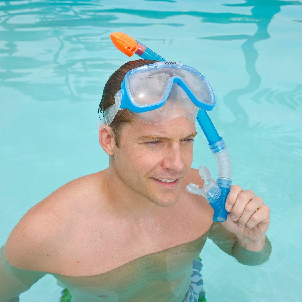Picture of Original genuine goods INTEX Adult Swimming Goggles Mask suit Swimming Glasses Diving Goggles Breathing Tube 55648 55949
