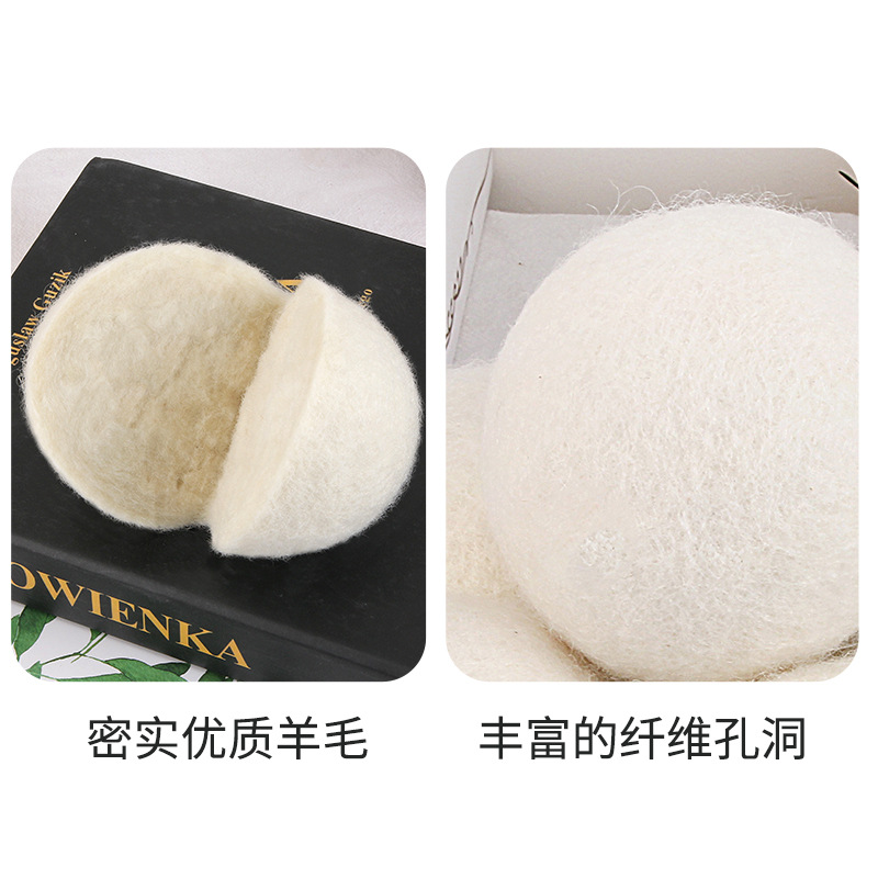 Picture of Cross-border wholesale drying wool ball White felt drying ball anti-winding dryer laundry ball