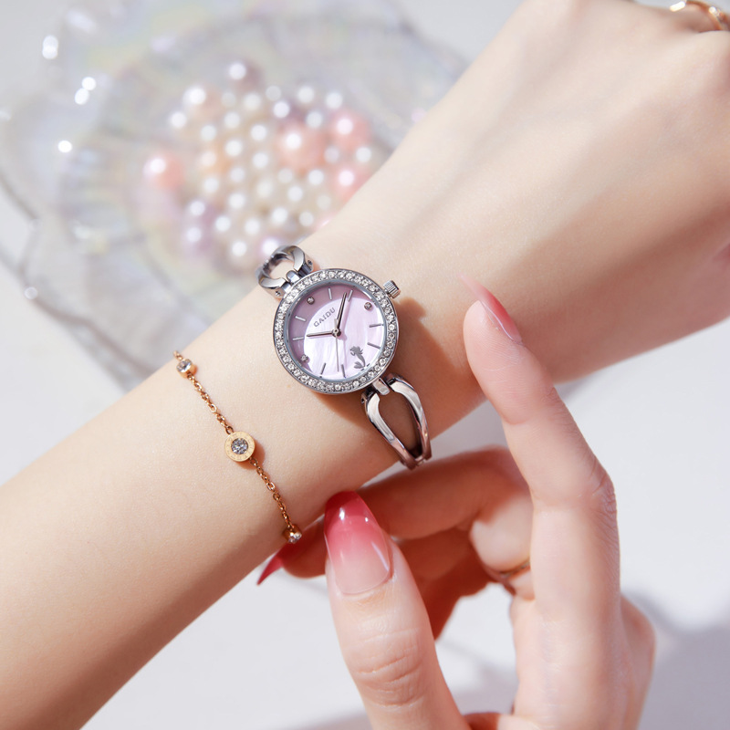 Picture of GAIDU Women's Watch Simple Quartz Watch Casual Elegant Diamond-encrusted Fashion Niche Bracelet Watch Women