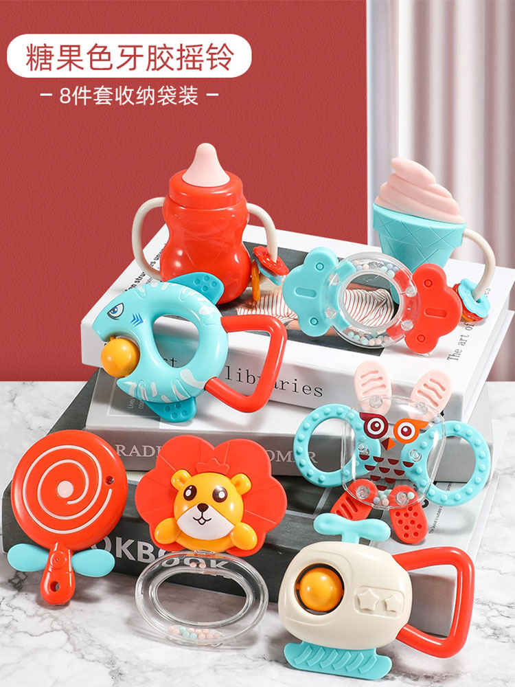Picture of Baby Toys Newborn Toddler Educational Early Education Grasping Rattle Can Chew Molar Stick Baby 1 Year Old