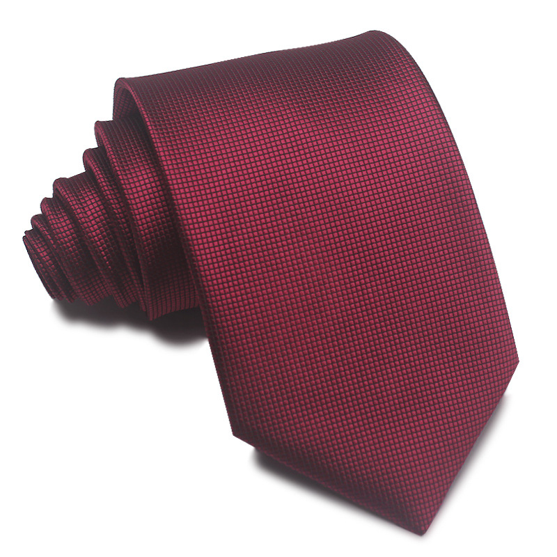 Picture of 25 New 8cm Polyester Jacquard Stripesd Tie 7cm Men's and Women's Business Formal Wear Casual High-End Red Black Blue