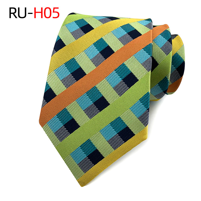 Picture of Tie Men's British Vintage Brown khaki brown Plaid Business Casual Striped Red Wedding Tie