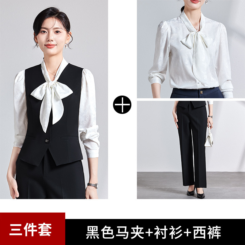 Picture of Women's waistcoat professional suit 2024 new 4S store hotel front desk reception tooling temperament waistcoat overalls women
