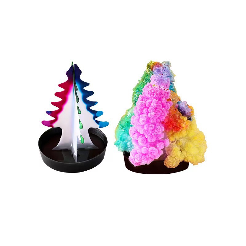 Picture of Magic Christmas Tree Paper Tree Blossoms Long Snowflakes Magic Watering Growth Crystallization Colorful Christmas Gifts