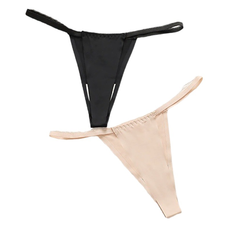 Chang Lizi new invisible breathable low waist underwear with solid color sexy girl seamless ladies briefs wholesale