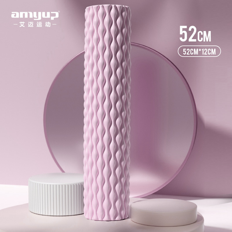 Picture of EVA water drop foam shaft muscle relaxation spike massage stick hollow yoga pillar massage roller