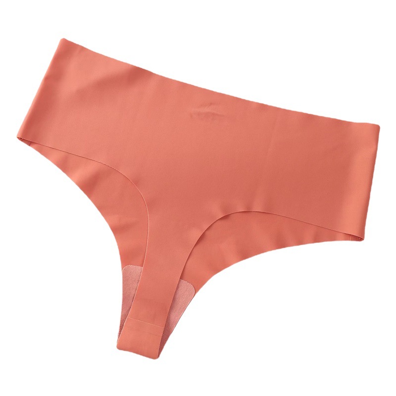 Cross-border European and American-style seamless one-piece quick-drying mid-high waist Ice Silk women's T-pants sexy Amazon