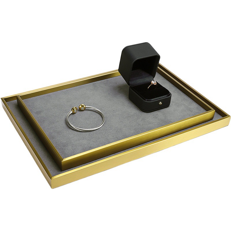 New jewelry metal frame display plate jewelry jewelry look at the pallet jewelry look at the goods props tray wholesale