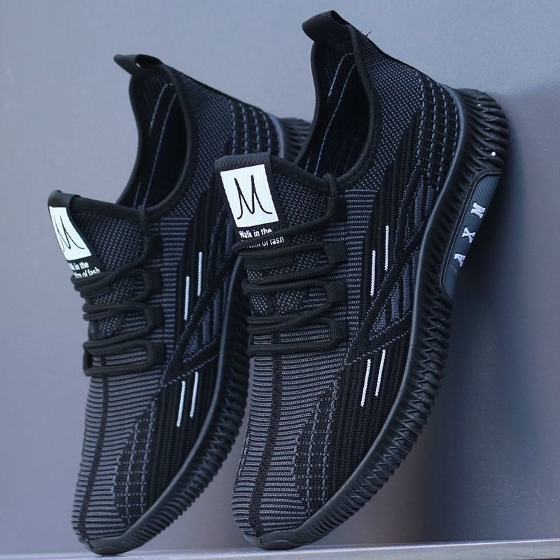 2022 New Men's Shoes Casual Korean Style Summer Breathable Sports Running Shoes Cloth Shoes Torre Shoes Men's Trendy Shoes