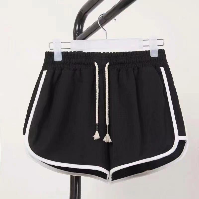 Korean style loose high waist sports shorts women's yoga wide leg hot pants fashionable casual home pajama pants beach pants women's summer