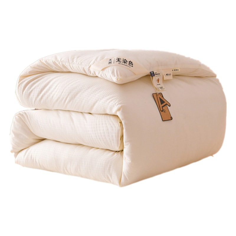Autumn and Winter Thickeneded Undyed Soybean Quilt Class a Maternal and Infant Grade Waffle Original Cotton Quilt Warm Double Quilt Core Wholesale