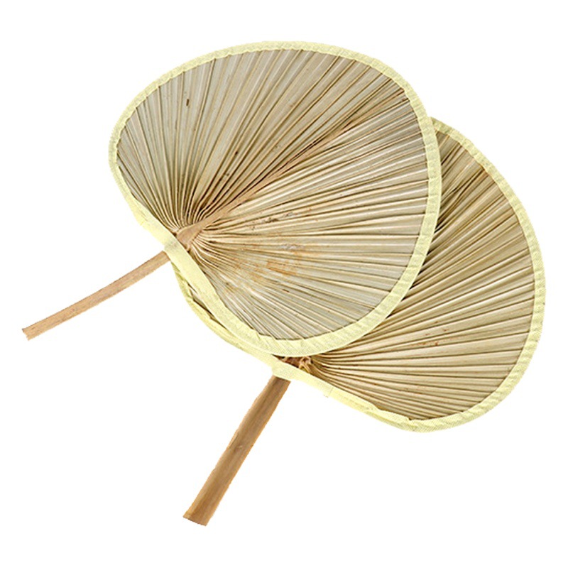 Wholesale large banana fan sunflower fan scenic spot fan barbecue fan summer old-fashioned cattail fan hand-cranked children mosquito fan