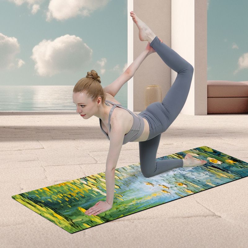 Yoga Mat Manufacturer Direct Sales Pu Natural Rubber Yoga Mat Non-Slip Fitness Mat Professional Mat for Home Use