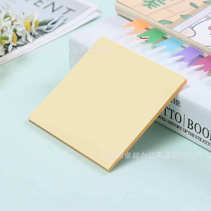 Picture of PET fluorescent notes for students to use key marks to write strong sticky plastic waterproof wrong topic transparent post-it notes
