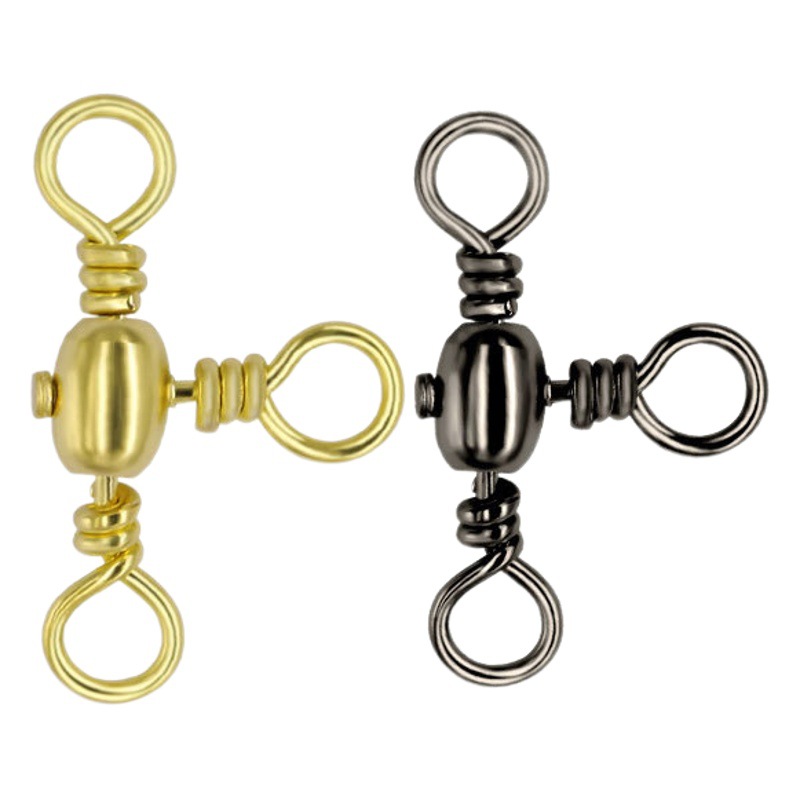 Fishing gear accessories model through the Rotary ring three fork ring fork splitter outdoor fishing supplies wholesale