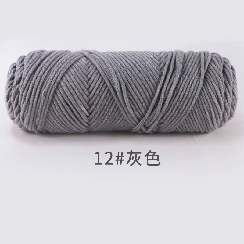 Picture of 8-Strand Lover's Cotton Yarn for Knitting Scarves, Multi-Strand Milk Cotton Baby Cotton Yarn for Knitting Hats and Coats by Hand