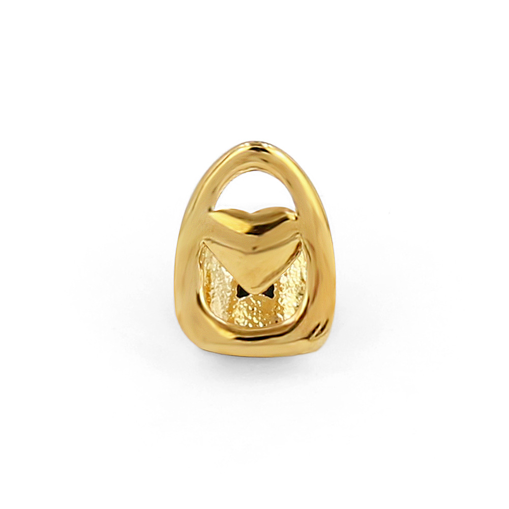 Europe and the United States cross-border Amazon single love single personality gold braces TEMU hip-hop Halloween jewelry wholesale
