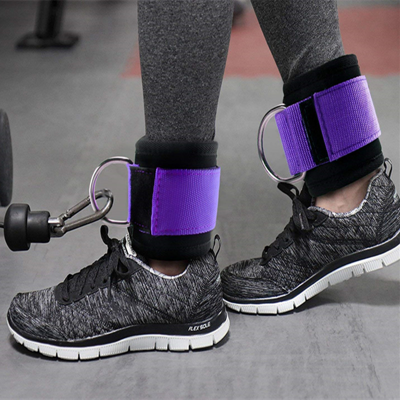 Picture of Fitness leg hip training leggings buckle elastic rope gantry rope with cotton ankle buckle calf strap