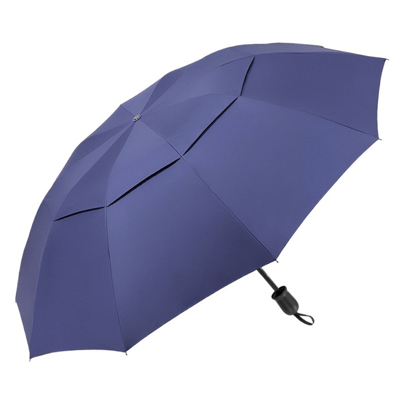Picture of Umbrella Plus Size Three-Person Umbrella Double-Layer Windproof Vinyl Sunscreen Ten-Bone Foldableing Sunny and Rainy Dual-Use Printed Logo Sun Umbrella