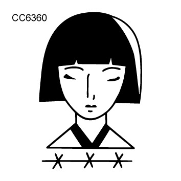 Picture of Cross-border supply waterproof dark tattoo stickers bad girl tattoo stickers fun hand-painted lines black and white tattoo