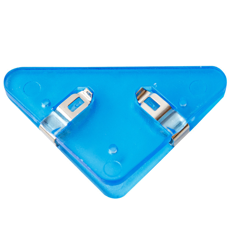 Picture of Multi-color triangle corner clip multi-functional Student Book clip test paper storage artifact folder data bill long tail clip