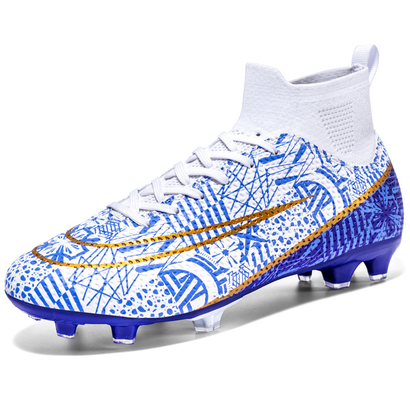 Cross-border Amazon summer football shoes men's high-top spikes broken nails students children boys professional training