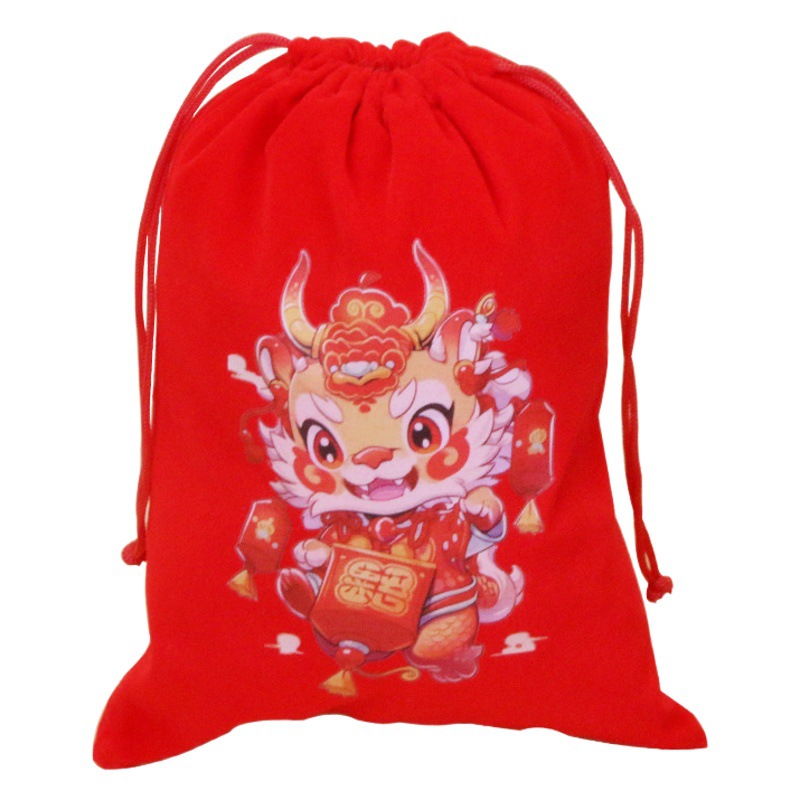 Creative candy bag wholesale New Year gift bag lucky bag red festive packaging bag gift bag customizable wholesale