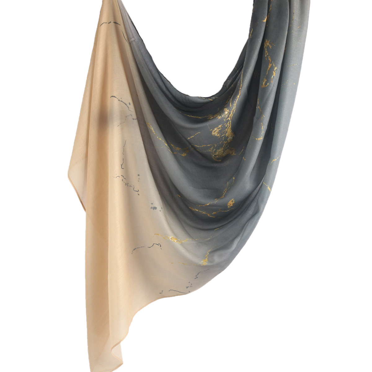 Picture of Best-Selling Watercolor Tie-Dye Cotton Scarf Arabian Satin Polyester Long Scarf Turkish Middle Eastern Scarf