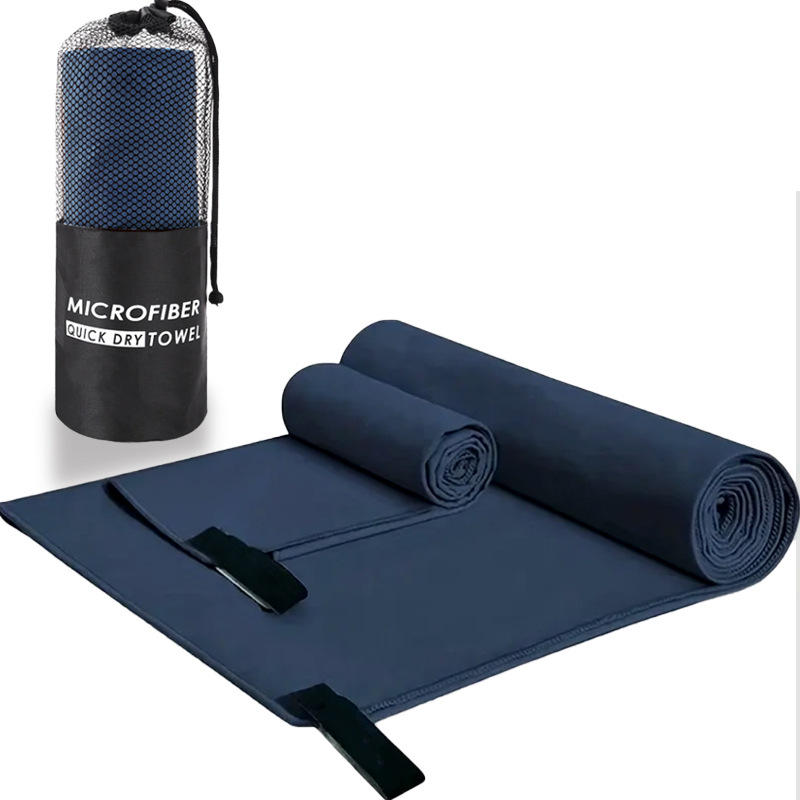 Picture of Quick-Drying Beach Towel Multi-Color Portable Quick-Drying Fitness Sports Towel Outdoor Beach Towel Mesh Bag