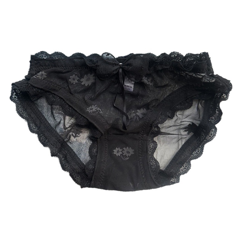 Pure desire to breathe/new Japanese style breathable lightweight daisy jacquard mesh sexy lace sweet girl underwear