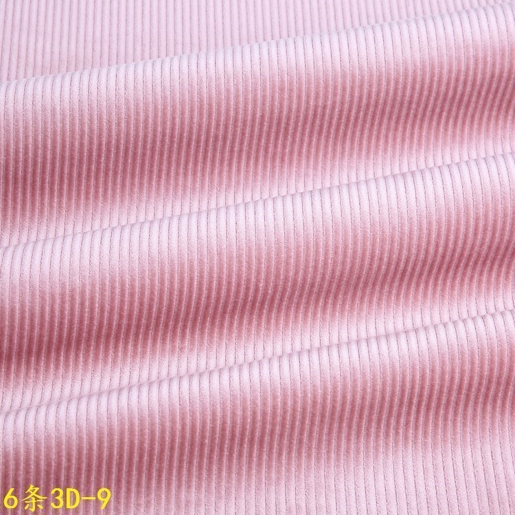Girls' Pink Women's Jacket Fabric Wholesale Men's Pants Autumn and Winter Clothing DIY Fabric 6 Pieces 3D Corduroy