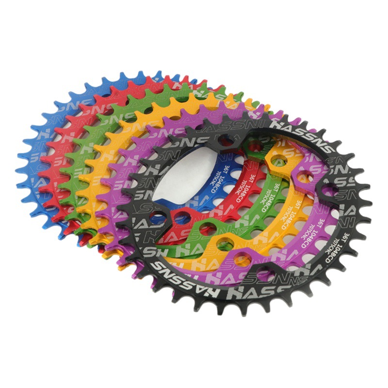 HASSNS mountain bike 104BCD tooth disc positive and negative tooth disc 32T34T36T38T40T disc ellipse