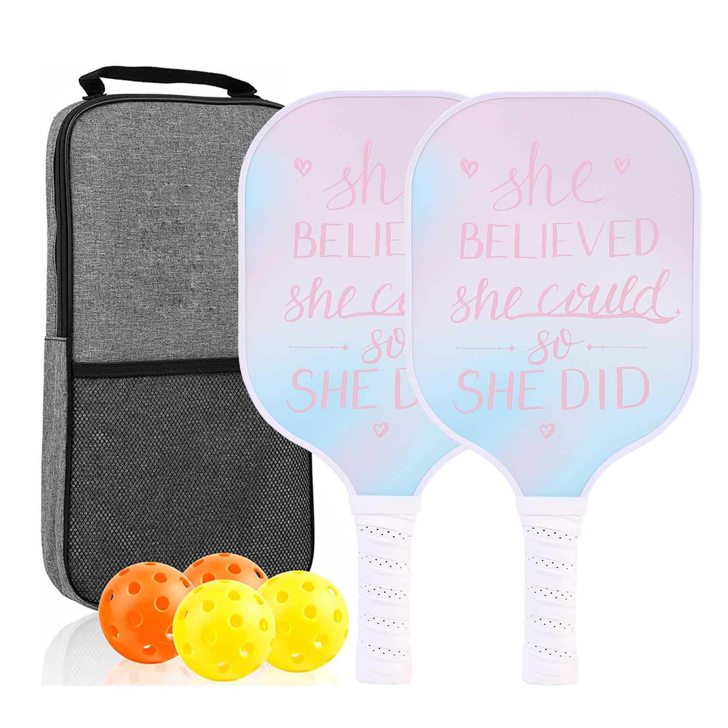 Picture of Peak Racquet suit Fiberglass Outdoor Feather Board Single Shoulder Storage Bag Pickleball Set Trainer