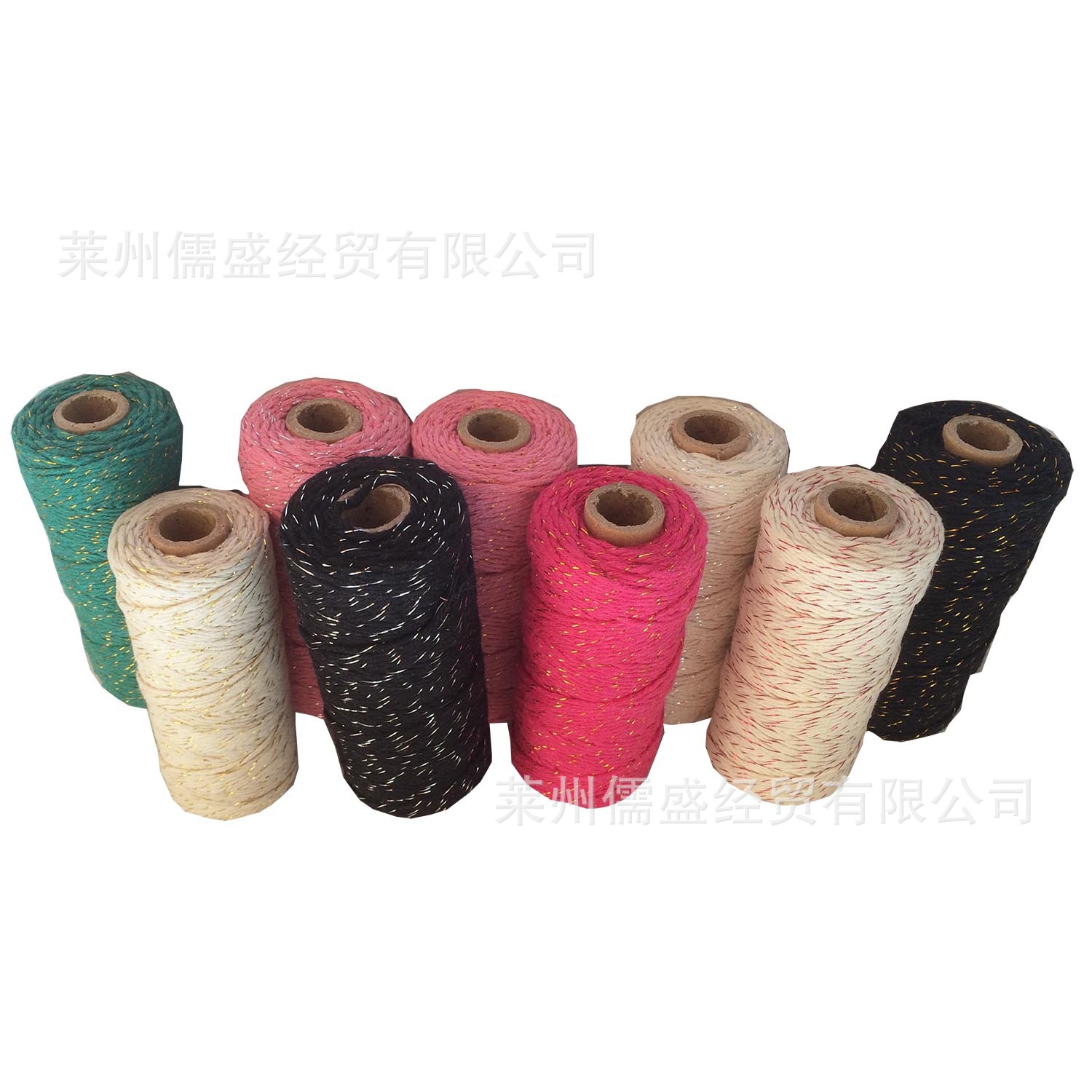 Factory supply color gold thread silver thread color cotton rope gold thread silver thread cotton rope with gold thread cotton rope 100 meters