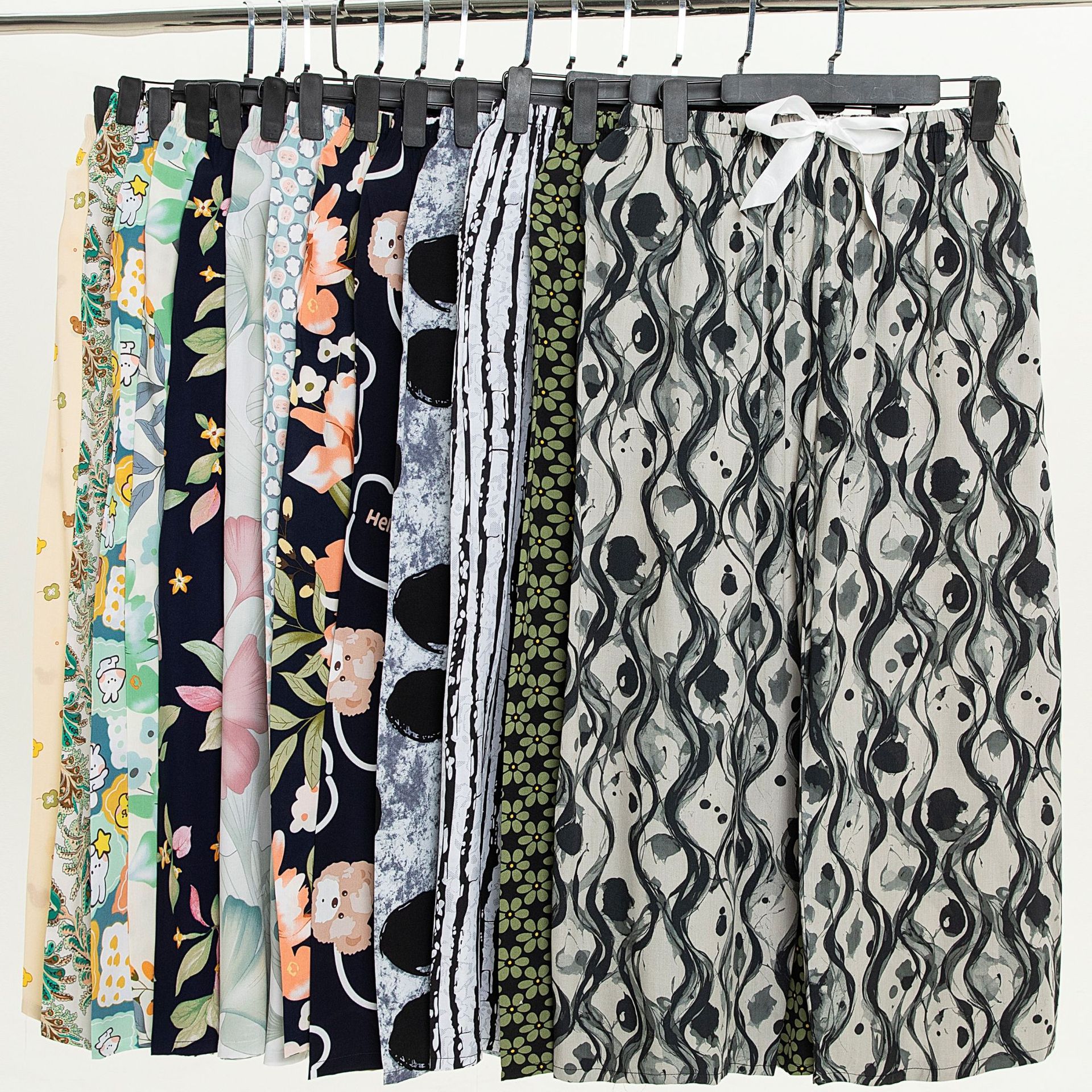 Picture of Cotton silk pajama pants women's spring and summer artificial cotton beach pants can be worn outside plus size cotton silk home wear cropped pants