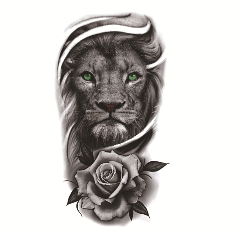 Picture of Small full arm flower arm bronzing glitter luminous painted tattoo stickers cross-border creative funny tattoo stickers manufacturers wholesale