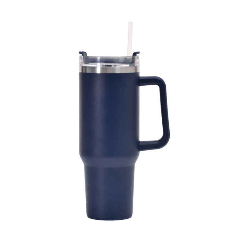 Picture of Cross-border 40oz generation second generation car cup 304 stainless steel handle thermos cup large capacity straw ice cup