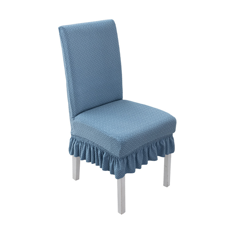Picture of Cross-border jacquard fleece thickened conjoined elastic hotel restaurant chair cover anti-fouling stool cover chair cover