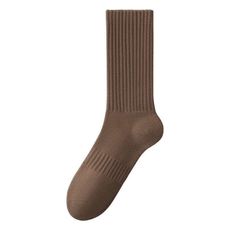 Zhuji socks men's autumn and winter deodorant cotton sweat-absorbent wholesale 24 new cotton padded stockings