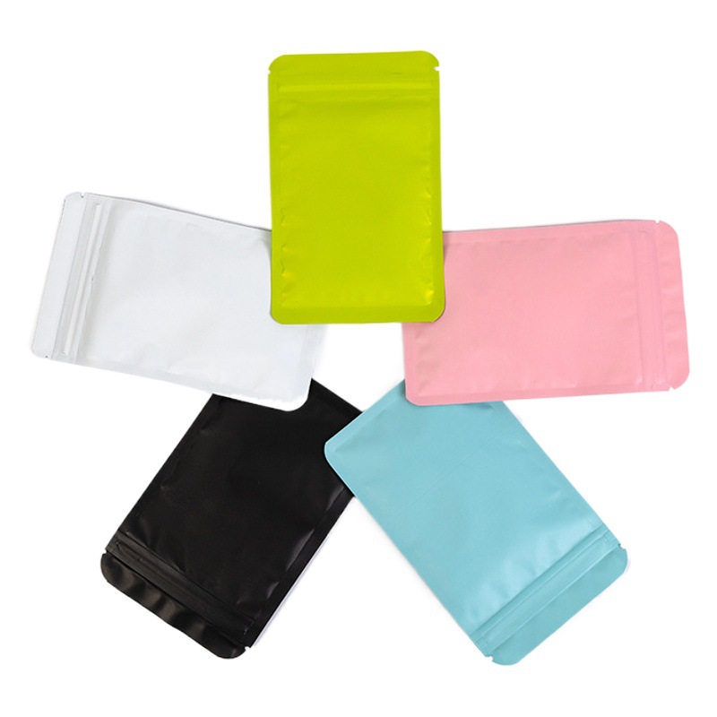 Blind Bag Ziplock Bag Blind Bag Aluminized Colorful Frosted Aluminum Foil Ziplock Bag Bar Bag Jewelry Sealing Mouth Plastic Bag